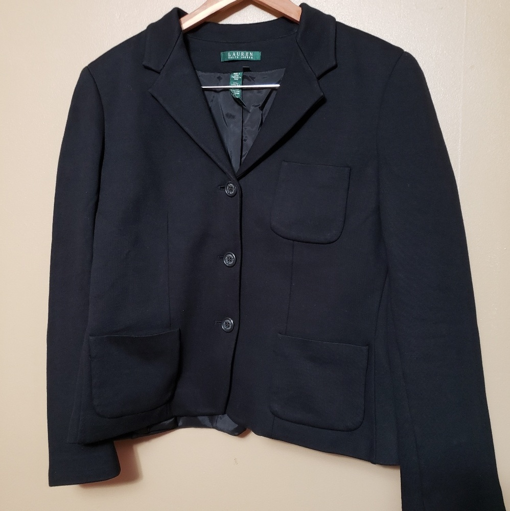 Lauren Ralph Lauren Black Blazer with 3 Pockets